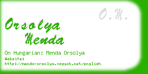 orsolya menda business card